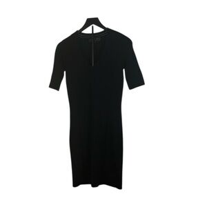 Elegant Rag & Bone Black Knit Dress — Size XS